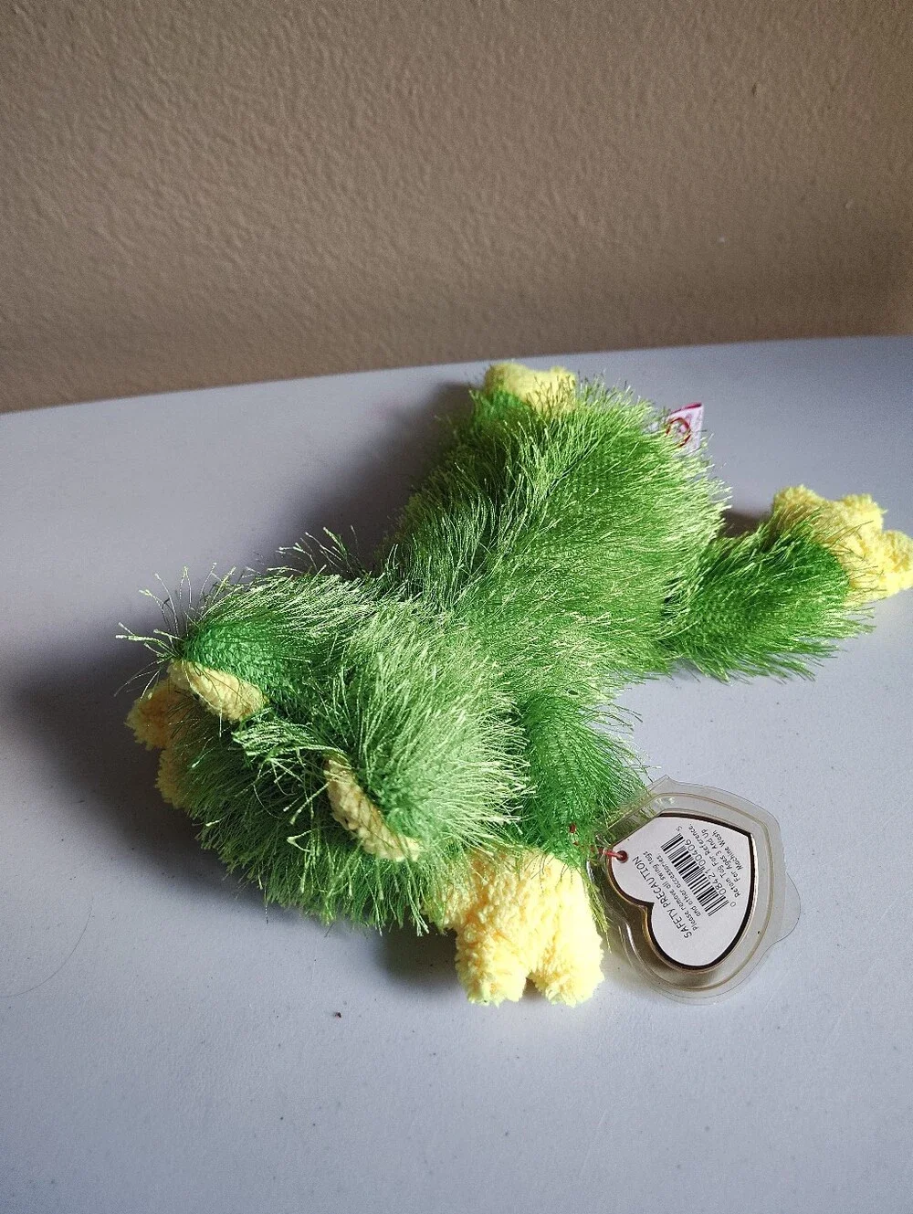 Ty Beanie Baby Punkies Hopscotch The Frog Plush 2002 Green Fuzzy Stuffed Animal